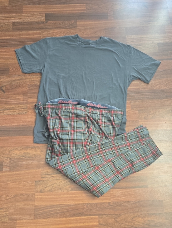 True Classic Other - True Classic Tee & Eddie Bauer Men’s Pj's Bottoms. Short Sleeve Crew Tee in Gray